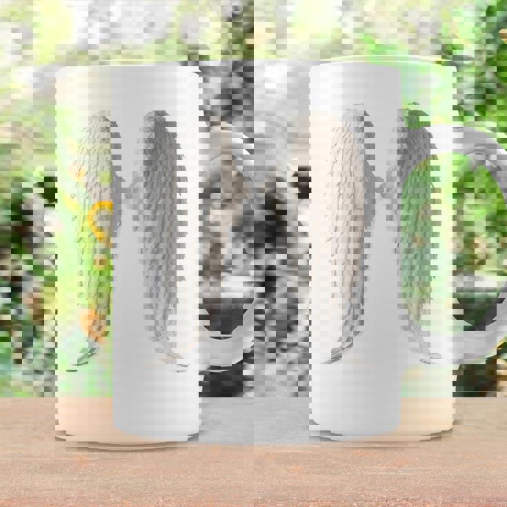 背面にリアルな白い天使の羽。 コーヒーマグ ギフトのアイデア
