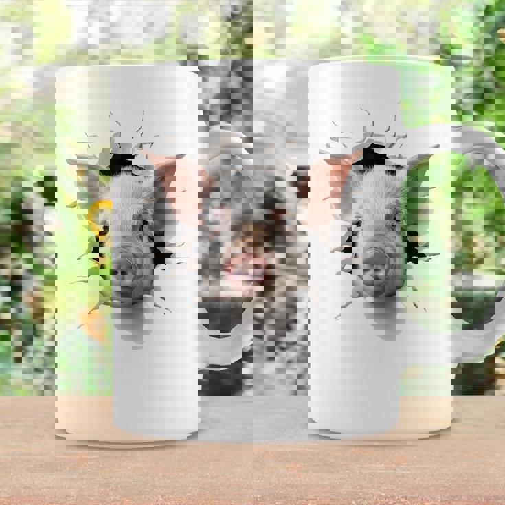 豚 アニマル柄 グラフィック 図面 イラスト 顔 豚 コーヒーマグ ギフトのアイデア