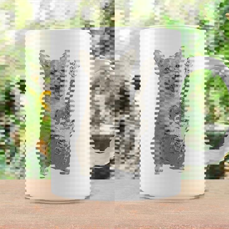 面白いtシャツ コーギー ギター イヌ メンズ 犬好き グッズ かわいい おもしろ 面白い 服 ネタ コーヒーマグ ギフトのアイデア