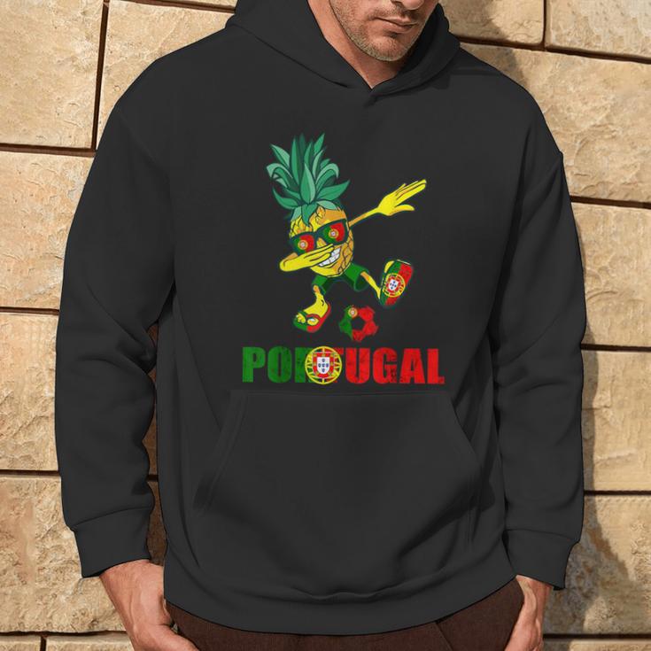 Bandera De Portugal Dabbing Piña Portugal Fútbol Portugal Sudadera Estilo de vida