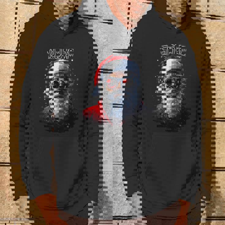 Sarkastischer Cooler Weihnachtsmann Mitonnenbrille Undchnee Weihnachten Kapuzenpullover Lebensstil