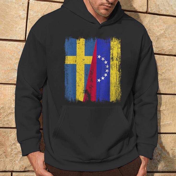 Sueciaenezuela Media Banderauecaenezolana Jersey Sudadera Estilo de vida