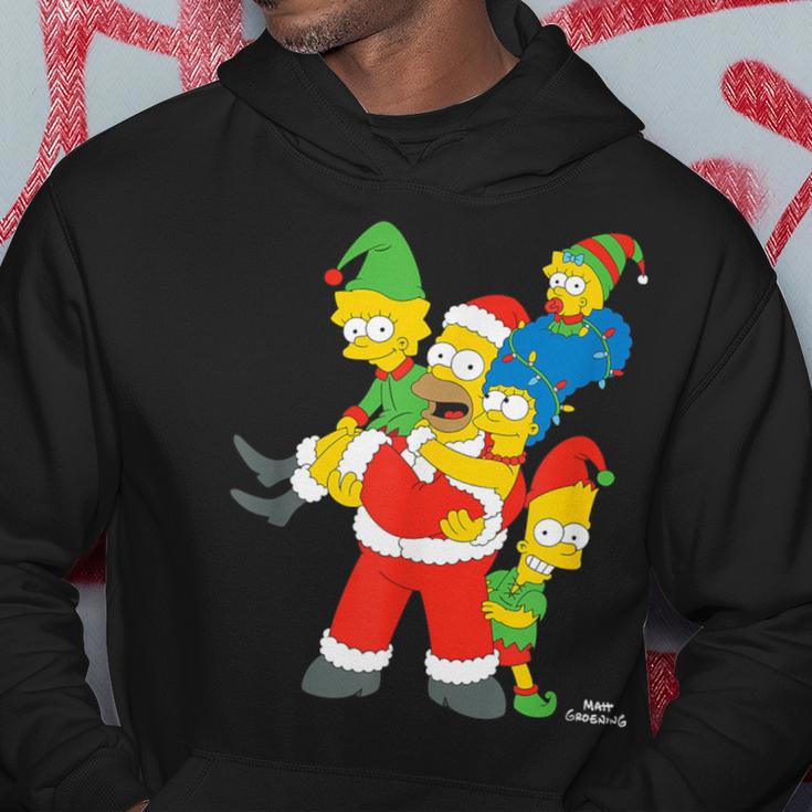 Costumes De Noël Et De Lutin Pour La Famille Desimpsons Sweat à capuche Cadeaux drôles