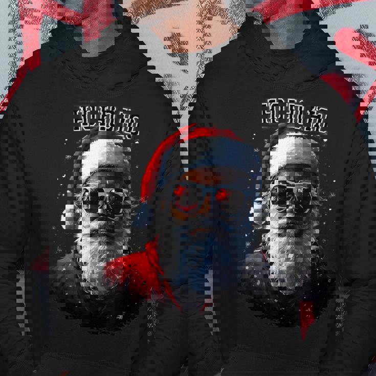 Sarkastischer Cooler Weihnachtsmann Mitonnenbrille Undchnee Weihnachten Kapuzenpullover Lustige Geschenke