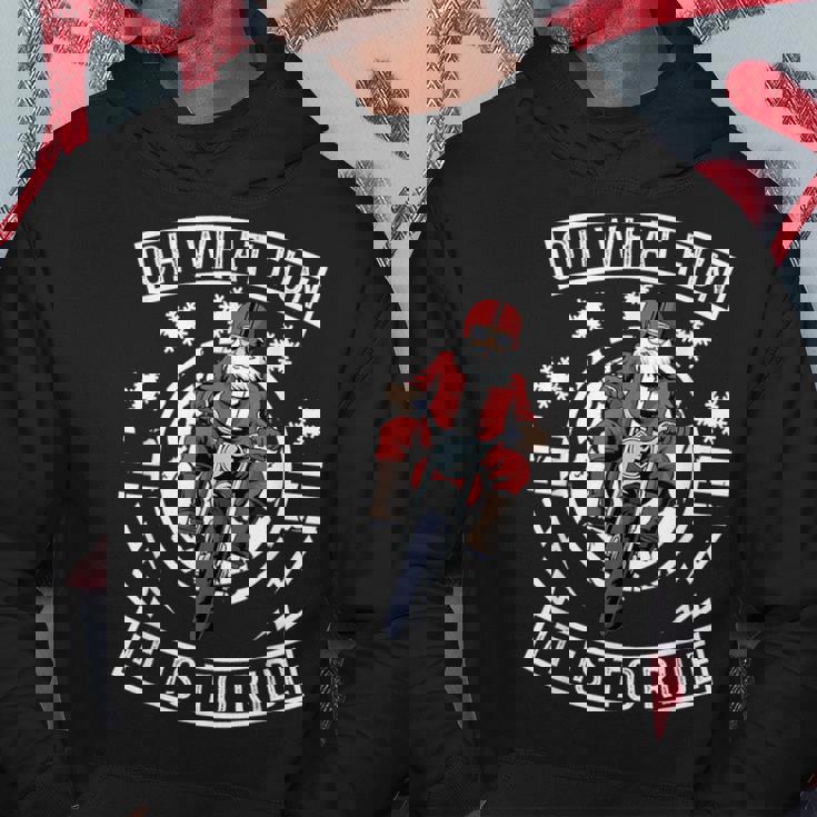 Weihnachten Motorrad Mannanta Biker Weihnachtsmann Kapuzenpullover Lustige Geschenke