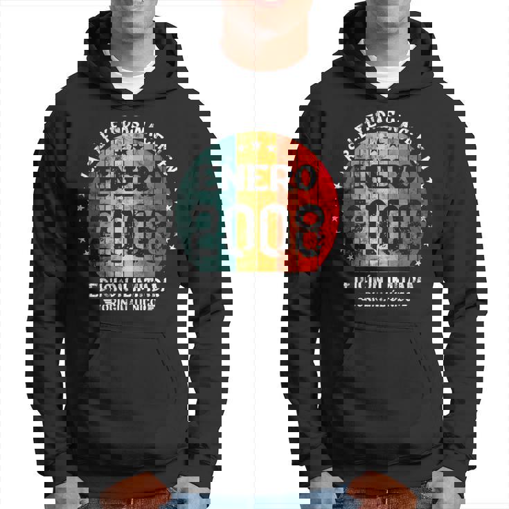 18 Años Cumpleaños Leyendas Nacen Enero 2008 Chica Chico Manga Larga Sudadera