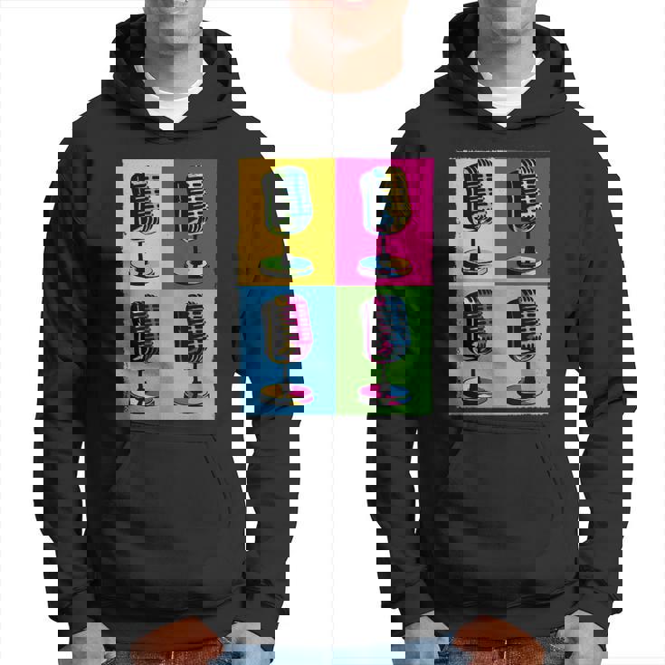 Arte Pop Micrófono Amantes Y Artistas De La Música Sudadera