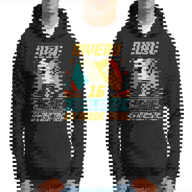 Cadeau Anniversaire Garçon 16 Ans Ado Gamer Humour Manche Longue Sweat à capuche