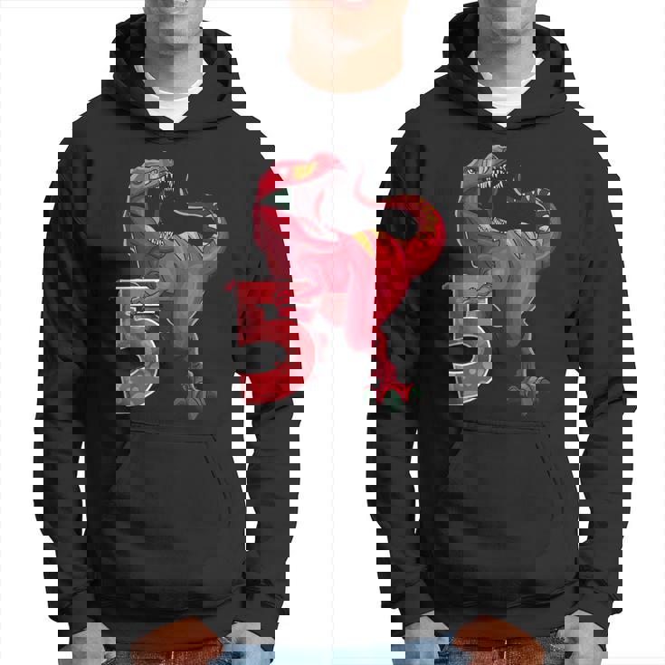 De 5º Cumpleaños Dino T Rex 5 Años Dinosaurio Sudadera