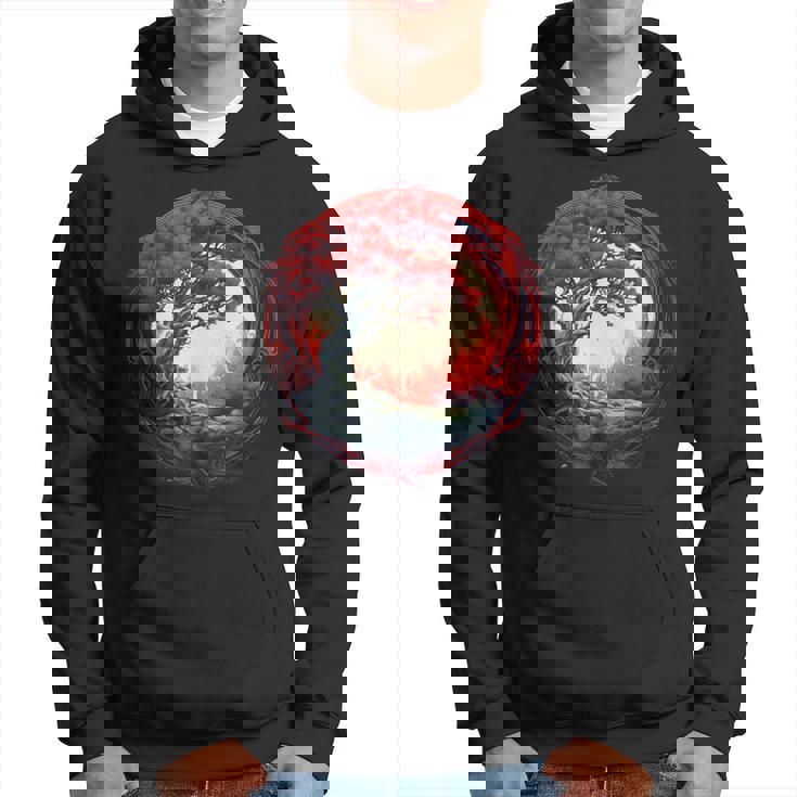 Diseñoikingo Místico Árbol De Laida In Mangas Sudadera