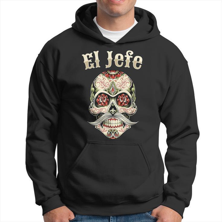 El Jefeugarkull Dia De Los Muertos El Jefe Sweat à capuche
