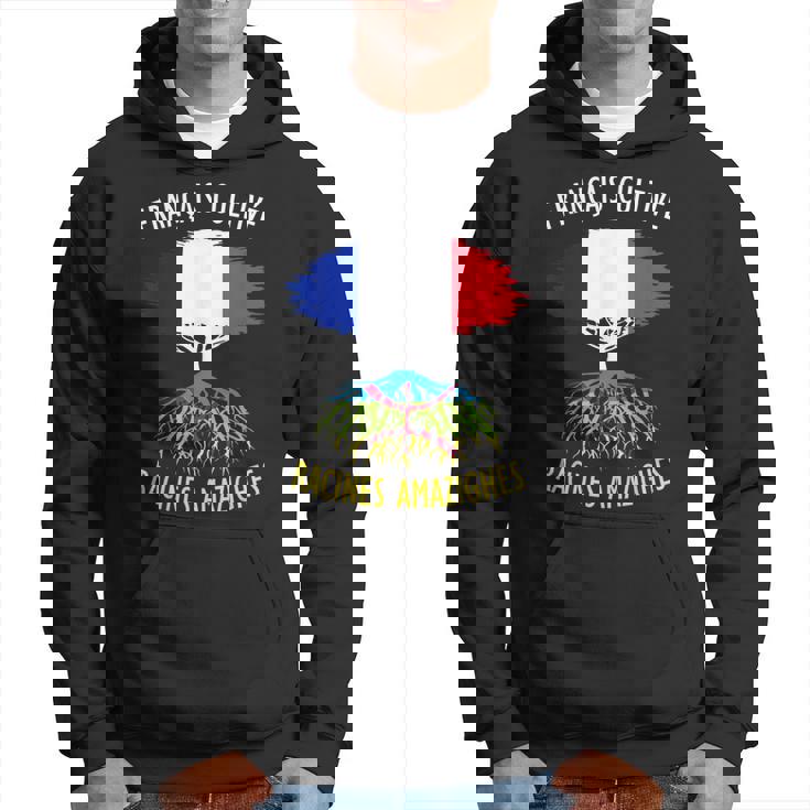 Français Cultivé Racines Algériennes Cadeau Kabyle Flag Sweat à capuche