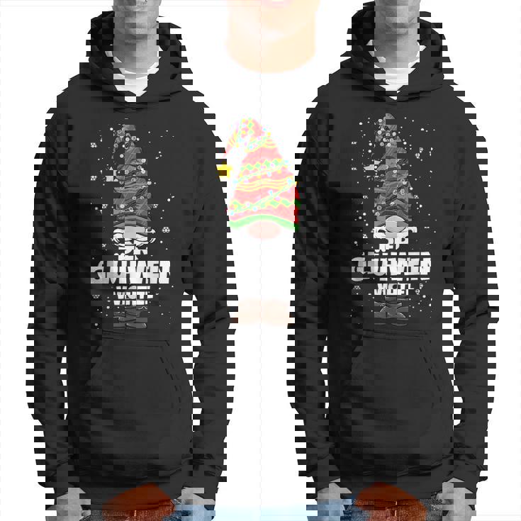 Glühwein Wichtel Weihnachten Kapuzenpullover