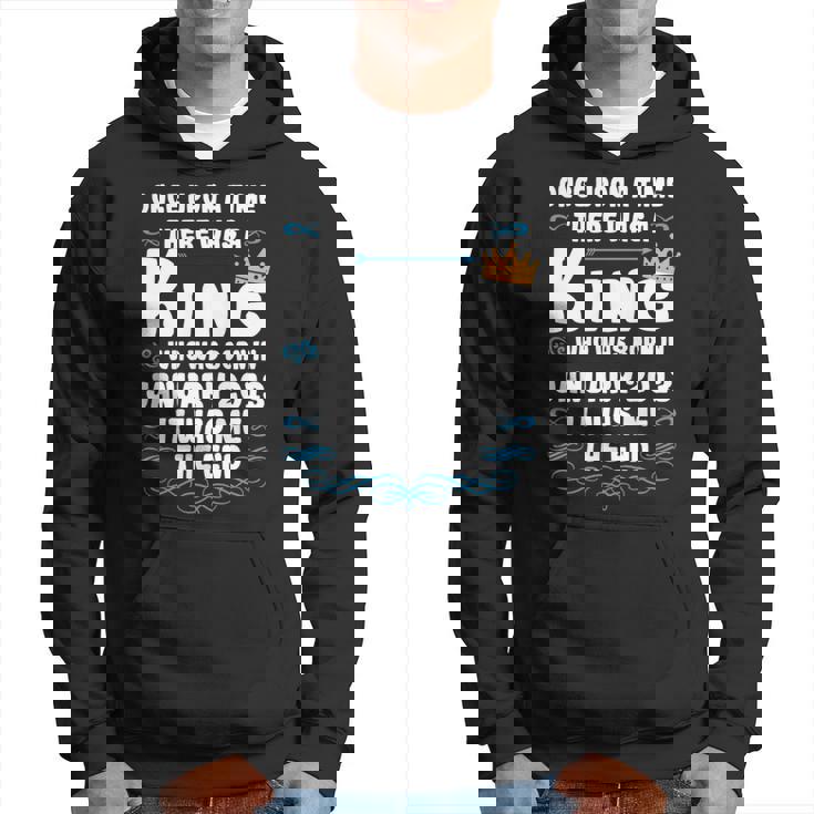 Había Unaez Un Rey Cumpleaños De Enero De 2013 Manga Larga Sudadera