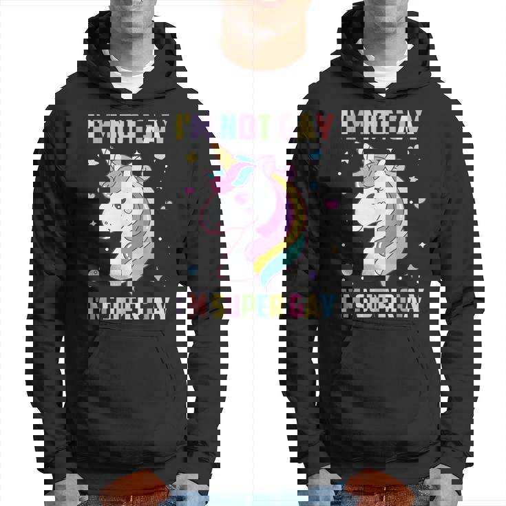 I'm Not Gay I'muper Gay Gay Lesbianas Transgénero Lgbt Sudadera