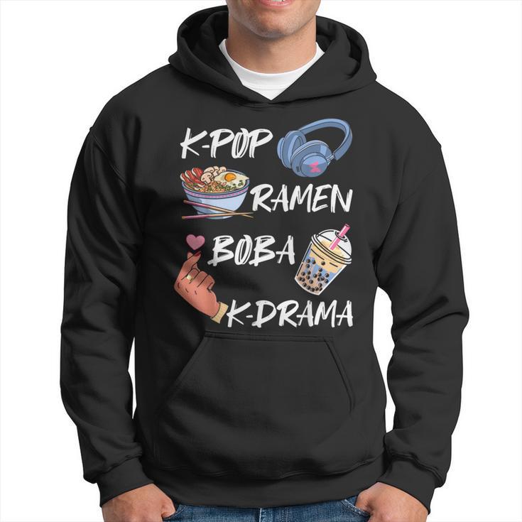 K-Pop Ramen Boba K-Drama Cuisineud-Coréenne Film Musique Amoureux Sweat à capuche