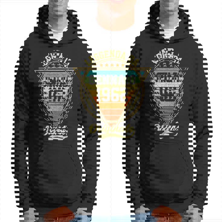 Leggenda Da Gennaio 1962 64 Compleanno Regali Donna Uomo Felpa con cappuccio