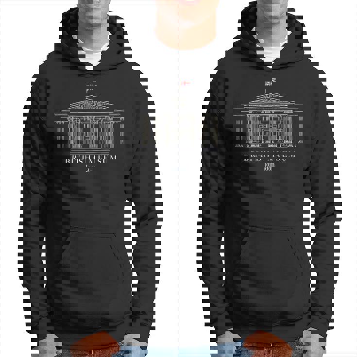 Londres Museo Británico Dibujo A Mano Inglaterra Sudadera