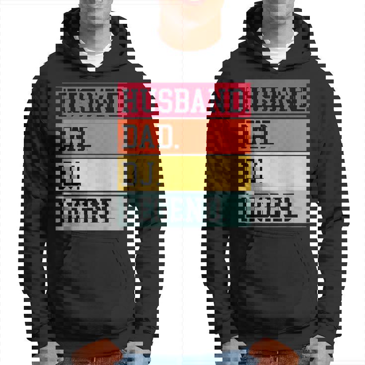 Marito Papà Dj Leggenda Divertente Dj Disc Music Lover Felpa con cappuccio