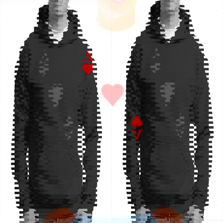 Naipes As De Corazones Carnaval Disfraz Póker Sudadera