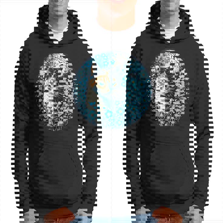 No Me Olvides De Flores Y Gato Calicó Sudadera