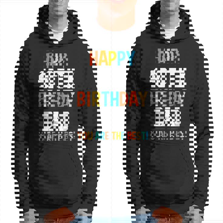 Papà 40° Compleanno Papà 40 Anni Felpa con cappuccio