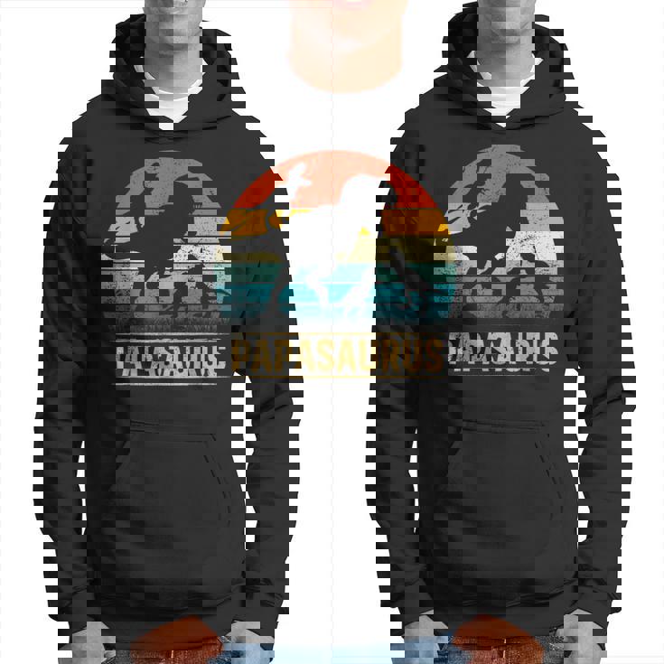 Papa Dinosaur T Rex Papasaurus 3 Bambini Festa Del Papà Felpa con cappuccio