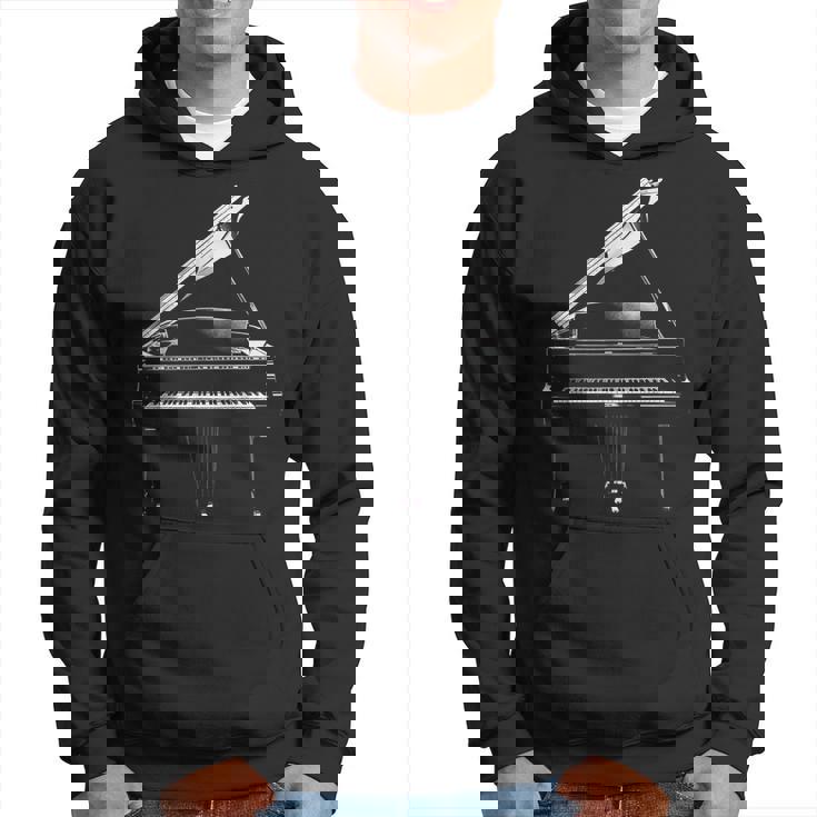 Piano À Queue Instrument De Musique Illustration Graphique Piano À Queue Sweat à capuche