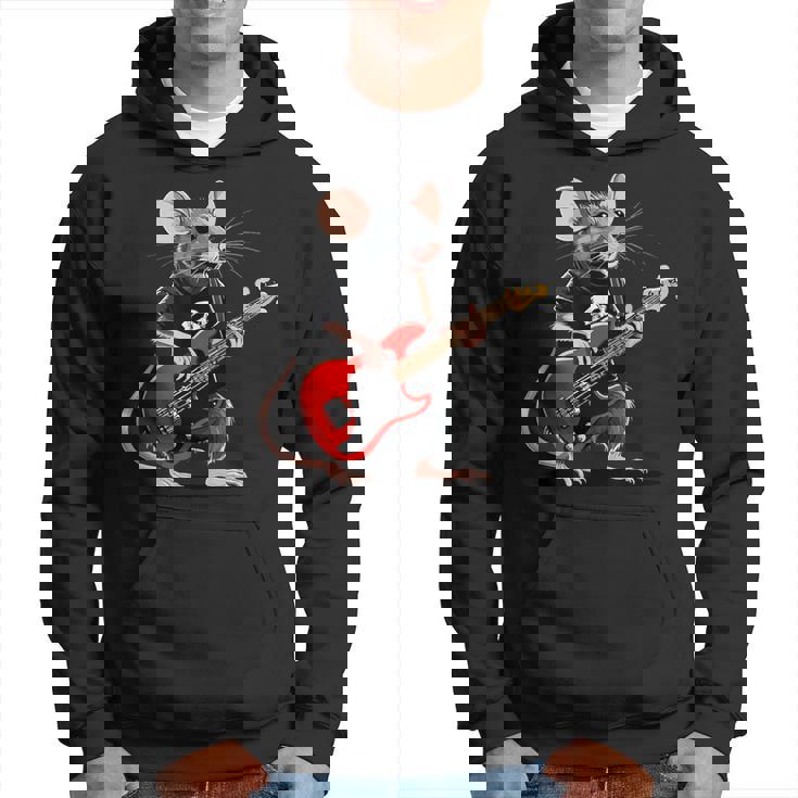 Rata Tocando Guitarra Eléctrica Guitarrista Rata Sudadera