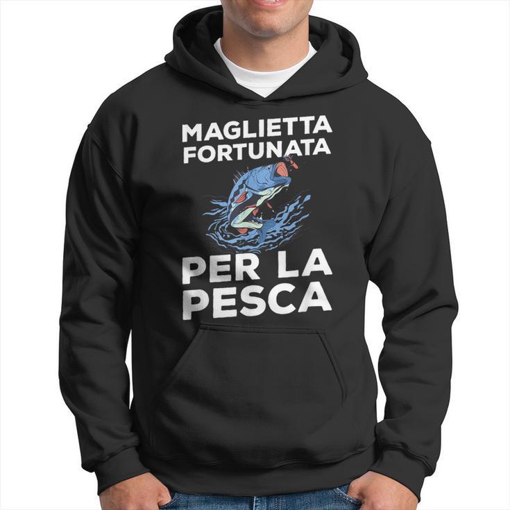 Regalo Pesca Fortunata Per La Pesca Per Pescatore Felpa con cappuccio