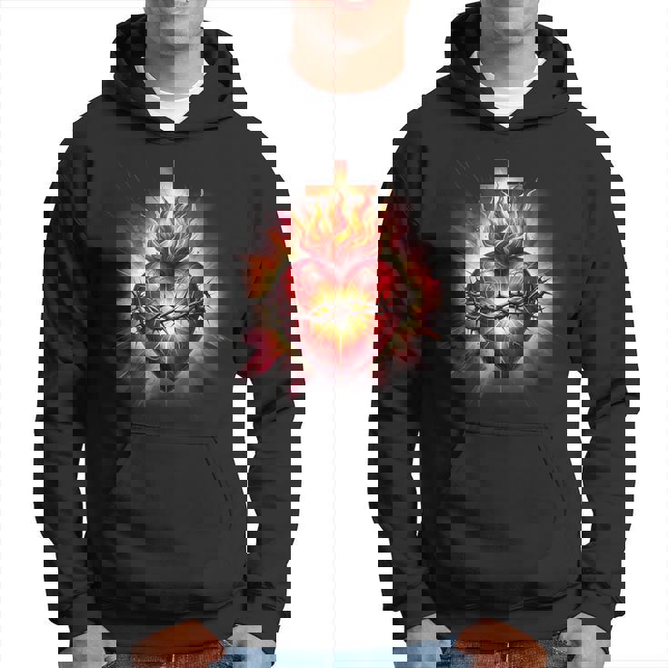 Sacré-Cœur De Jésus Dévotion Catholique Foi Sweat à capuche