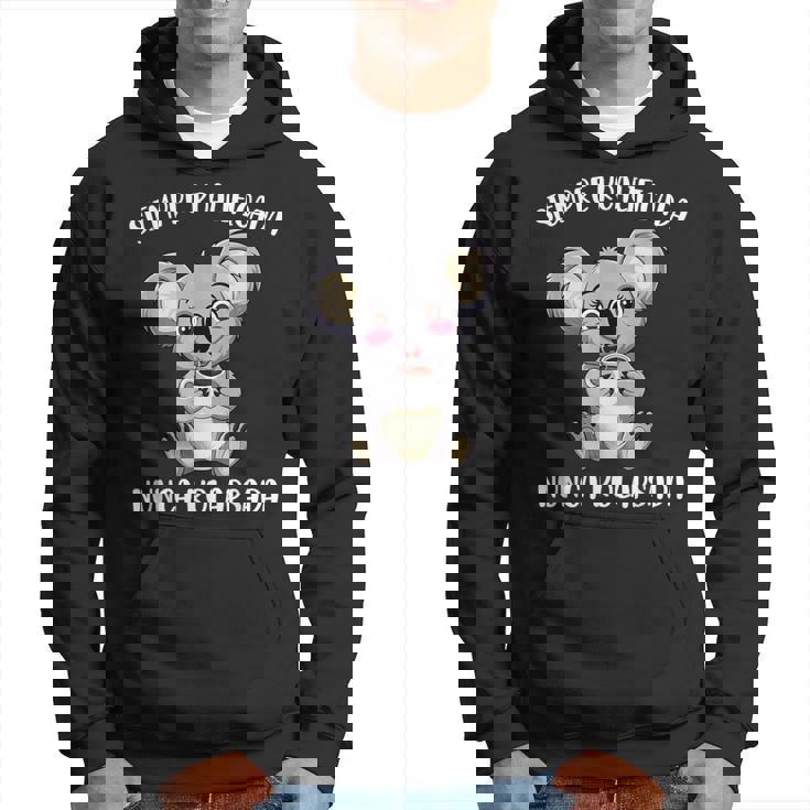 Siempre Koalificada Día De La Madre Mamá Café Divertida Sudadera