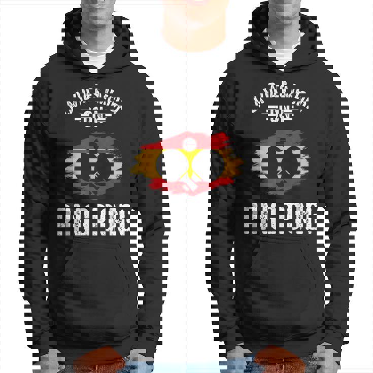 Vida Es Mejor Con Ping Pong Jugador De Ping-Pong Divertida Sudadera