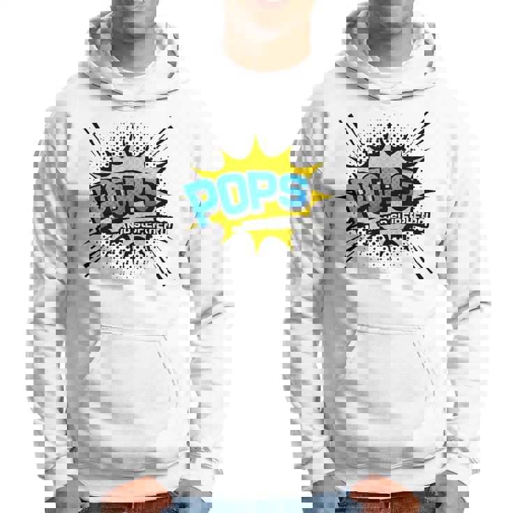 Pops &Uperhero Frescotile Fumetto Festa Del Papà Felpa con cappuccio