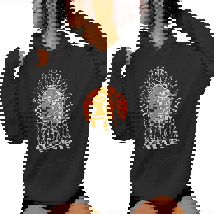 Basketball Mama Coquette Bow Game Day Sports Lover Mom Women Hoodie