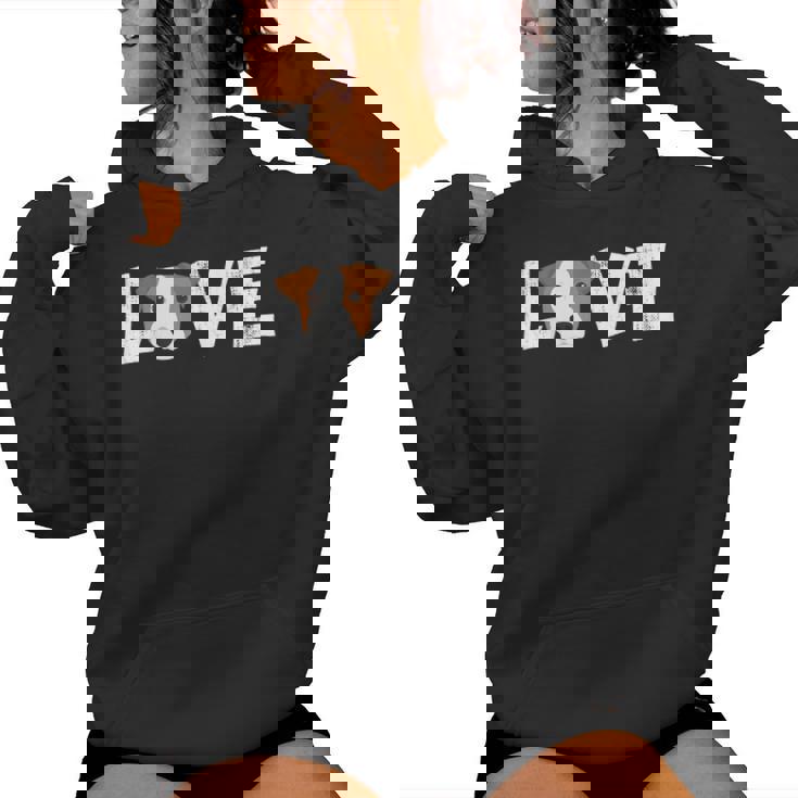 Cane Mamma Cane Cane Papà Proprietario Jack Russel Love-R Re Felpa con cappuccio da donna