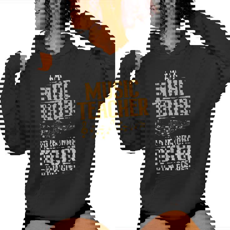 Cool Music Teacher Art For Men Women School Orchestra Coach Women's Hoodie Cool Music Teacher Art For Men Women School Orchestra Coach Women's Hoodie