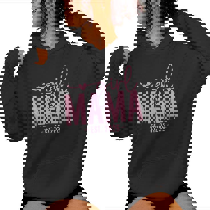 Girl Mama Est 2026 Pregnancy Reveal Mom To Be New Mommy Women Hoodie