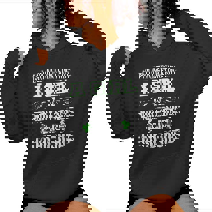 A Girl In Poodle Socks And Hard Shoes Irish Dance Women's Hoodie