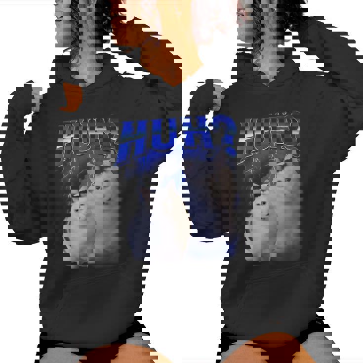 Huh ファニーダンクキャットミーム 女性&男性向け ヒンジなし グーフィーキャット レディースパーカー