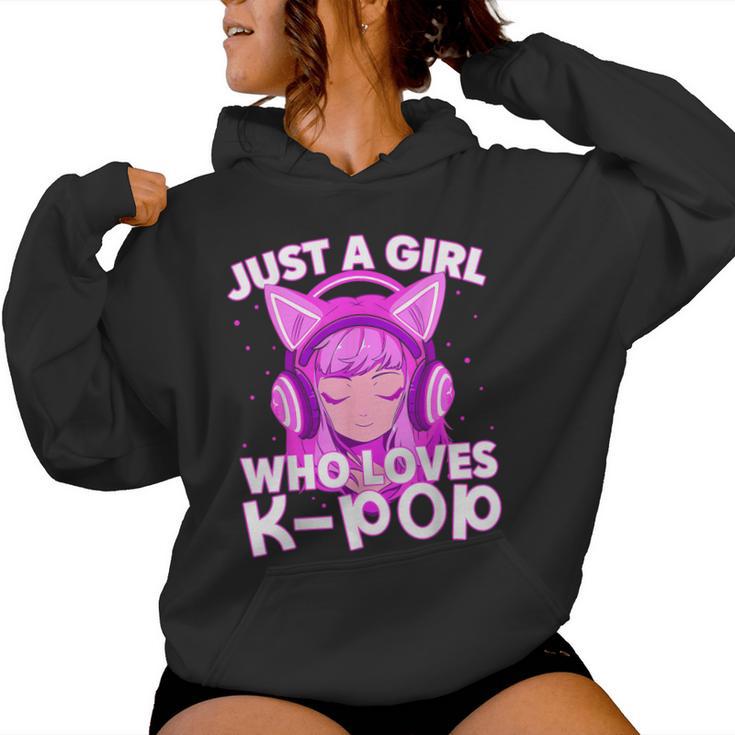 Just A Girl Who Loves Kpop Lover Cute K-Pop Girl Graphic Women