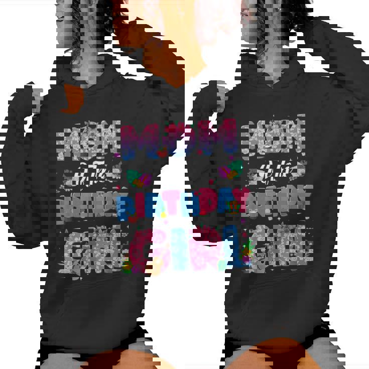 Mom And Dad Of The Birthday Girl Party Decor Family Matching Women Hoodie