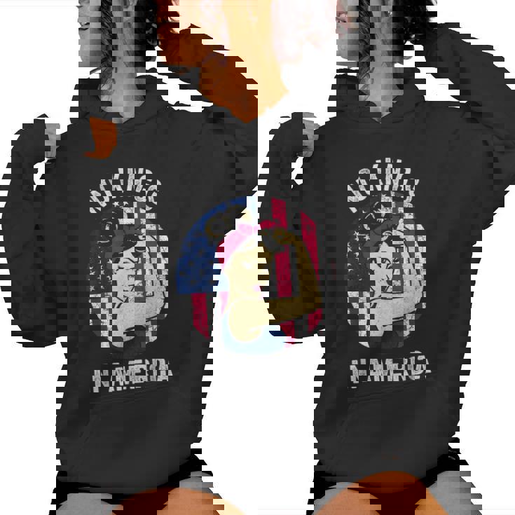 No Kings Vintage America No Kings In America Women Hoodie