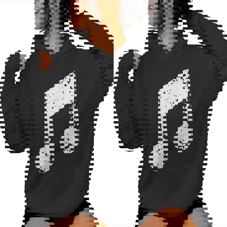 Nota Musical Cuello Sudadera con capucha para mujer