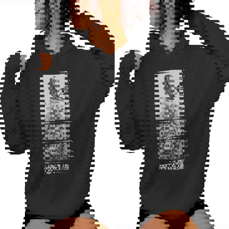 変態 触手 ラブ アニメ 女の子 和袖 Waifu レディースパーカー