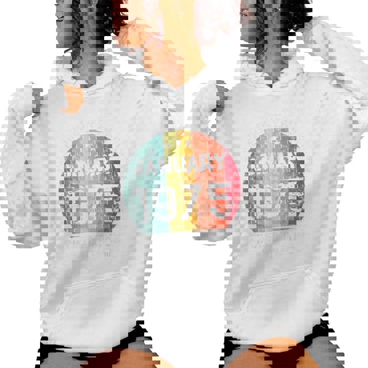 1975年1月以来絶対に素晴らしい男性と女性の誕生日。 レディースパーカー