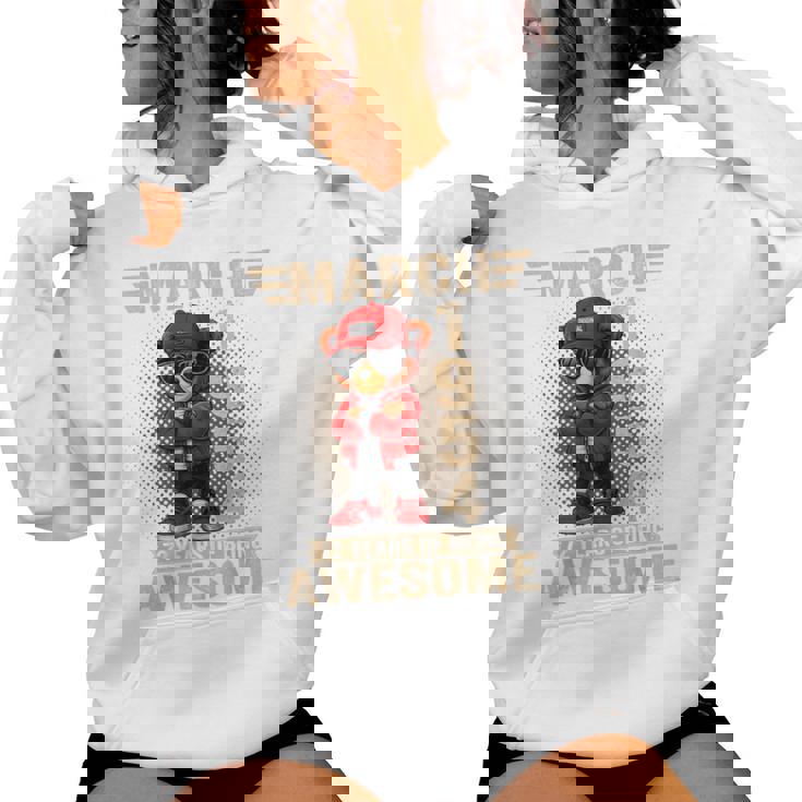 3月 72歳の誕生日 男性 女性 1954年 素晴らしいテディベア レディースパーカー