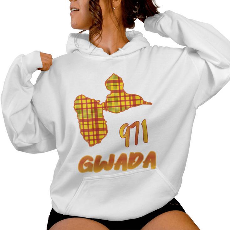 971 Gwada Idee Cadeau Guadeloupe Gwadlouptyle Madras Sweat à capuche femme
