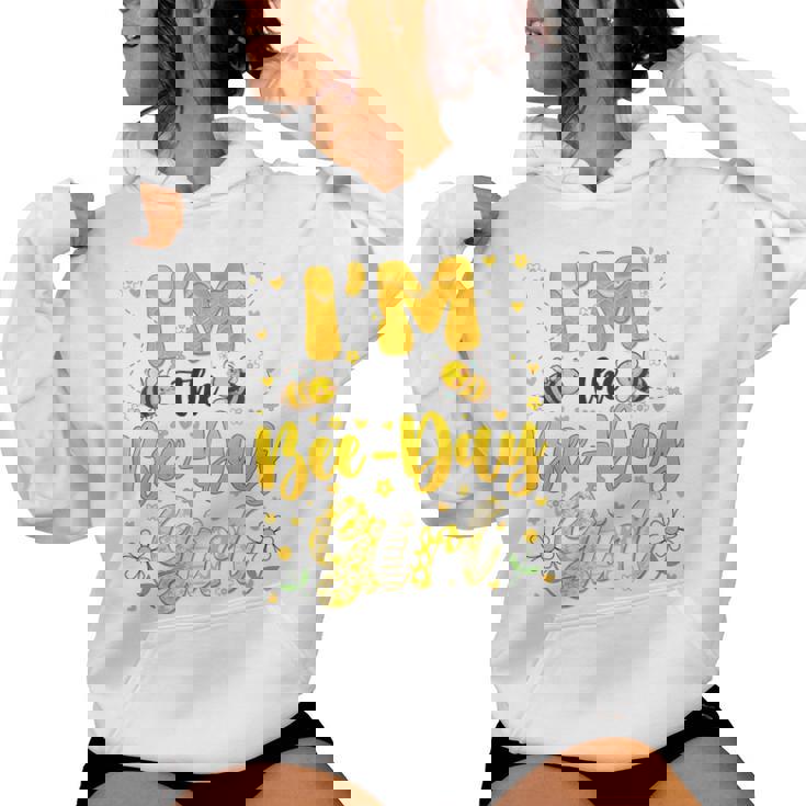 Im The Bee Day Girl Flower Birthday Group Family Matching Women Hoodie