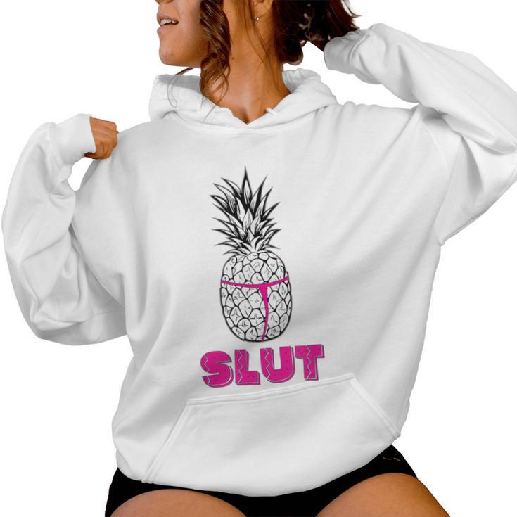 Chemise Humoristique Avec Inscription Ananaslut Sweat à capuche femme